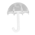 Miniatyrbilde 4 av 8: 12 stk paraplyformede godteribesker, bærbare, søte, utsøkte plastinnpakningsgaveesker for bursdagsfest, hvite