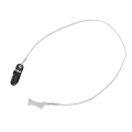 Miniatyrbillede 3 af 8: Sound Aid Clip Protector Nøglebåndsfikseringsreb Bærbar Forhindrer tabt lyd Forstærker Clip Holder Sort Grå M Monaural