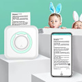 Miniatyrbillede 4 af 5: 1 Rulle Printpapir til Etiketter, Kvitteringer, Fotos, Noter og Memoer - Bærbar Trådløs Printer Mini Lomme Bluetooth Kompatibel med Android iOS Smartphone
