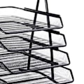 Miniatyrbild 2 av 5: Organizer 4 fack Slitstark mesh Enkel Aasembly organizer 4 fack med triangulärt hörn Svart