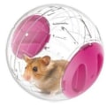 Miniatyrbilde 5 av 5: Søt Hamster Treningshjul - 4,7 Tommer Krystallkule, Stille Løpehjul for Små Dyr