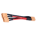 Pikkukuva 1 / 7: XT60 rinnakkaisakun liitinsovitin 14AWG kaapeli RC Lipo 1 naaras - 2 uros 1 Female to 2 Male