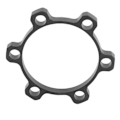 Miniatyrbilde 7 av 8: 100‑110MM terrengsykkel forgaffel Boost Hub Conversion sykkel bremseskive konvertering base