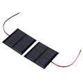 Miniatyrbillede 8 af 8: 2 stk. 5,5V 0,6W kablet solpanel multifunktionelt bærbart mini solpanel polysilicium