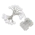 Miniatyrbillede 5 af 8: LED-lyskæde runde kugleform 8 tilstande timing 20 LED'er 2M vandtæt bærbar dæmpbar dekorative fe-lys