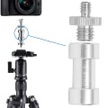 Miniatyrbild 4 av 8: Aluminiumlegering Dubbeländadapter Skruvmutter BE Light Stand Hot Shoe Mount Kit