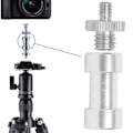 Pikkukuva 4 / 8: Alumiiniseoksesta valmistettu kaksipäinen sovitinruuvi mutteri BE Light Stand Hot Shoe Mount Kit