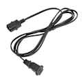 Pikkukuva 8 / 8: IEC-virtajohto IEC320 C14 -uros NEMA 1 15R -naarasvirtajohto pöytälampulle, kaiuttimelle, LCD-näytölle, 10A 125V