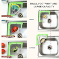 Miniatyrbillede 5 af 5: Vask Si Pose, Køkkenvask Si Med 50 Stk Engangsnet, Trekantet Tri-Holder Filter, Hængende Mesh Vaskenetpose, Fintmasket Køkkenpose, Fo