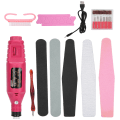 Miniatyrbild 1 av 8: USB Nagelborrpenna Tåseparator Nagelfil Dammborste Nagelbandstrimmer Set