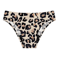 Miniatyrbilde 5 av 5: Leopardmønstret menstruasjonsbadedrakt: 4-lags lekkasjesikker bikini S svart