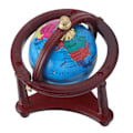 Miniatyrbild 8 av 8: Dockhus Globe Modell Pedagogisk Simulering 1:12 Miniatyr Världsklot Tillbehör med Stativ