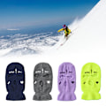 Miniatyrbild 8 av 8: 3-håls Balaclava Stickad Ansiktsmask Höst Vinter Andningsbar Varm Skidmask för Män Kvinnor Utomhus Cykling Skidåkning Löpning