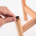 Miniatyrbillede 4 af 8: Planteholder i træ, 20 cm høj, 18 cm indvendig diameter, gulvholder til blomsterpotte
