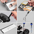 Pikkukuva 5 / 5: (Musta) 152 in 1 Tarkkuusruuvimeisselisarja, Mini-työkalusarja, Magneettiset korjaustyökalut Torx-kolmiopäillä jne., iPhone, Switch, PS4, PS5, Lasit, Wa