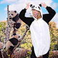 Pikkukuva 2 / 5: Eläin- ja merieläinpehmolelu Cosplay-asu - Hauska ja mukava Halloween-asu aikuisille XX-Large Panda