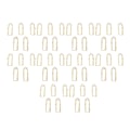 Miniatyrbillede 5 af 8: 50 stk. Pen Clips Multifunktionel galvanisering Sød form metal penneholdere til Notebook Journals Udklipsholder billeder
