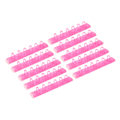 Miniatyrbillede 8 af 8: 10 stk. Bindekamme ABS 6 Huller Binderinge til Lærer Studerende Dokument Notebook Fremstilling Pink