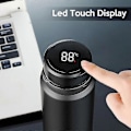 Miniatyrbillede 3 af 5: Smart Termokande 1000ml - Holder Koldt og Varmt - Temperaturdisplay - Vakuumflasker til Vand, Te, Kaffe 1000ml sort
