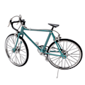 Miniatyrbild 4 av 8: Cykelmodell simulerad levande design vacker utsökt texturerad legering cykel prydnad leksak för present dekoration