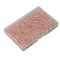 Miniatyrbillede 2 af 8: 150 stk søde papirclips Hjerteformet stil Udsøgt galvaniseret anti-skrid smarte papirclips til Family Office School Rose Gold