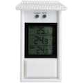 Miniatyrbild 1 av 5: Vattentät Digital Termometer, Klassisk Design, Exakt Mätning för Inomhus eller Utomhus, Lämplig för Trädgård, Växthus, Odlingstält, Vit