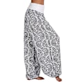 Pikkukuva 2 / 4: Paintetut Naisten Löysät Haremi Jooga Housut Aladdin Gypsy Hippie - Valkoinen 4XL