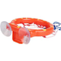 Miniatyrbillede 4 af 4: Mini Basketballkurv, Sjov Basketballkurv til Badeværelset, Badelegetøj Mini Basketball Sugekop Dunker Kompatibel Med Badeværelseslegetøj til Babyer, Babybadekar, Vand