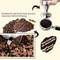 Miniatyrbild 4 av 4: Kaffepress i rostfritt stål 51mm Bas Kaffebönpress 51mm Kaffepress Kaffebutikstillbehör