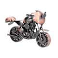 Miniatyrbillede 2 af 8: Motorcykel Model Retro Bronze Klassisk Utsøgt Hjem Dekorative Håndværk Ornament