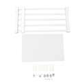 Miniatyrbilde 1 av 8: Utvidbar skaphylle for skap, spikerfri skillevegg for skap, oppbevaringshylle for garderobe, 50-80 cm / 19,7-31,5 tommer lang