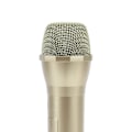 Miniatyrbillede 3 af 8: Realistisk propmikrofon til karaoke danseshows Øv mikrofonprop til karaoke guld Gold