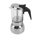 Miniatyrbillede 4 af 8: Glas Top Komfur Moka Pot Elektrisk Komfur Moka Pot med Rustfrit Stål Base Klassisk Kaffemaskine 4 Kopper