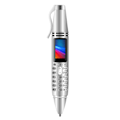 Miniatyrbilde 1 av 6: Pen Telefon under 4 tommer Tiny skjerm under 500W PX Slitasjebestandig Multifunksjon ABS Pen Mini Telefon for StudentSilver