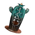 Miniatyrbild 4 av 8: Vattenfall Rökelsehållare Keramik Antik Kaktus Form Dekorativ Backflow Rökelsebrännare för Sovrum Meditationsrum