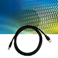 Miniatyrbilde 3 av 5: 1.8m Firewire Kabel Sort IEEE 1394 Firewire 400 til Firewire 400 Kabel 6Pin Hann til 6Pin Hann Kabel