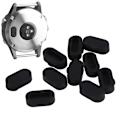 Miniatyrbild 5 av 8: 10 st/set Silikon Dammskyddspluggar Skyddskåpa Passar Garmin Fenix5 5S 5X S60 Smartwatch (Svart)