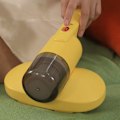 Miniatyrbillede 6 af 8: Seng Mide Fjerner Dobbelt Beat Håndholdt UV Madrass Støvsuger med Filter til Hjem Soveværelse Gul