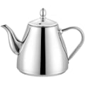 Miniatyrbillede 1 af 5: Rustfri stål tekande kaffe serveringskander 1,2 liter (42oz) 4-5 kopper Let at hælde sølv tekande