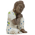 Miniatyrbillede 8 af 8: Zen-statue i harpiksmateriale - nem at rengøre - afslappende - vandtæt - sovende Buddha-dekorationer til hjemmet