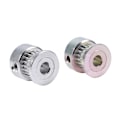 Miniatyrbillede 2 af 8: 2 stk Aluminiumslegering Gear Tandremskive 5 mm Indvendig diameter 20 tænder til 3D-printer