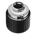 Miniatyrbillede 4 af 8: Rørkompressionsfitting G1/4in gevind indvendig sekskant M8 fastgørelse hårde rørfittings til computer vandkølesystemsort