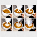 Miniatyrbillede 5 af 5: 350 ml køkken rustfrit stål håndværk kaffe mælk latte kande kop skummende ny
