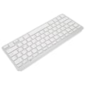 Miniatyrbillede 7 af 8: Trådløst tastatur Mini 78 taster Ultratynde bærbare hvide computertastaturer til Android til OS X til IOS til WindowsItalian