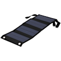 Miniatyrbillede 4 af 8: 7W 5V Bærbar Solcellepanel Foldbar Opladerplade Nødoplader til Udendørs Camping Sort