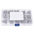 Miniatyrbillede 4 af 8: 400 stk. rustfrit stål skrue krydspanhoved selvskærende skruer Sortiment Kit Fastener