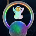 Miniatyrbild 3 av 8: Bluetooth högtalare RGB Light Touch Justering 360 graders Surround Magnetisk Levitation Astronaut Högtalare 598A Guld