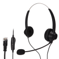 Miniatyrbild 1 av 8: H360DRJ9MV RJ9 kontorsheadset Binauralt telefonheadset med justerbar högtalarvolym och mikrofonavstängning
