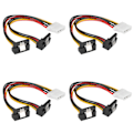 Miniatyrbilde 4 av 8: 10 stk SATA-strømssplitter 1 inn 2 ut IDE-SATA-konvertersplitter-strømkabel for å gi strøm