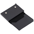 Miniatyrbild 3 av 8: Korthållare Väska Pengaclips Plånbok Aluminiumlegering RFID-blockering Present för Män Kvinnor Ödlemönster Svart